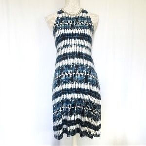 Athletes // Blue, Black Tie Dye Racerback Dress size medium dr1